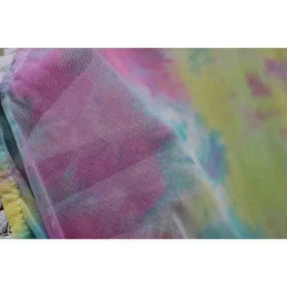 Derek Heart-Juniors Open Front Cardigan-Sheer-Large-New w/Tag-Colorful - Picture 4 of 6